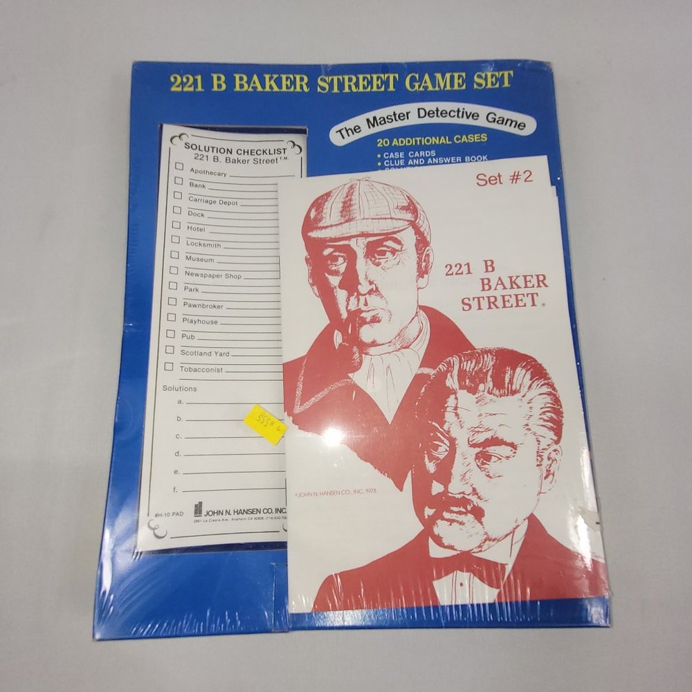 221B Baker Street Sherlock Holmes Master Detective Vintage Game Expansion Set #2